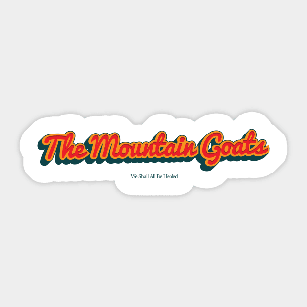 The Mountain Goats Sticker by PowelCastStudio